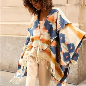Free People Cossroads Oversize Poncho